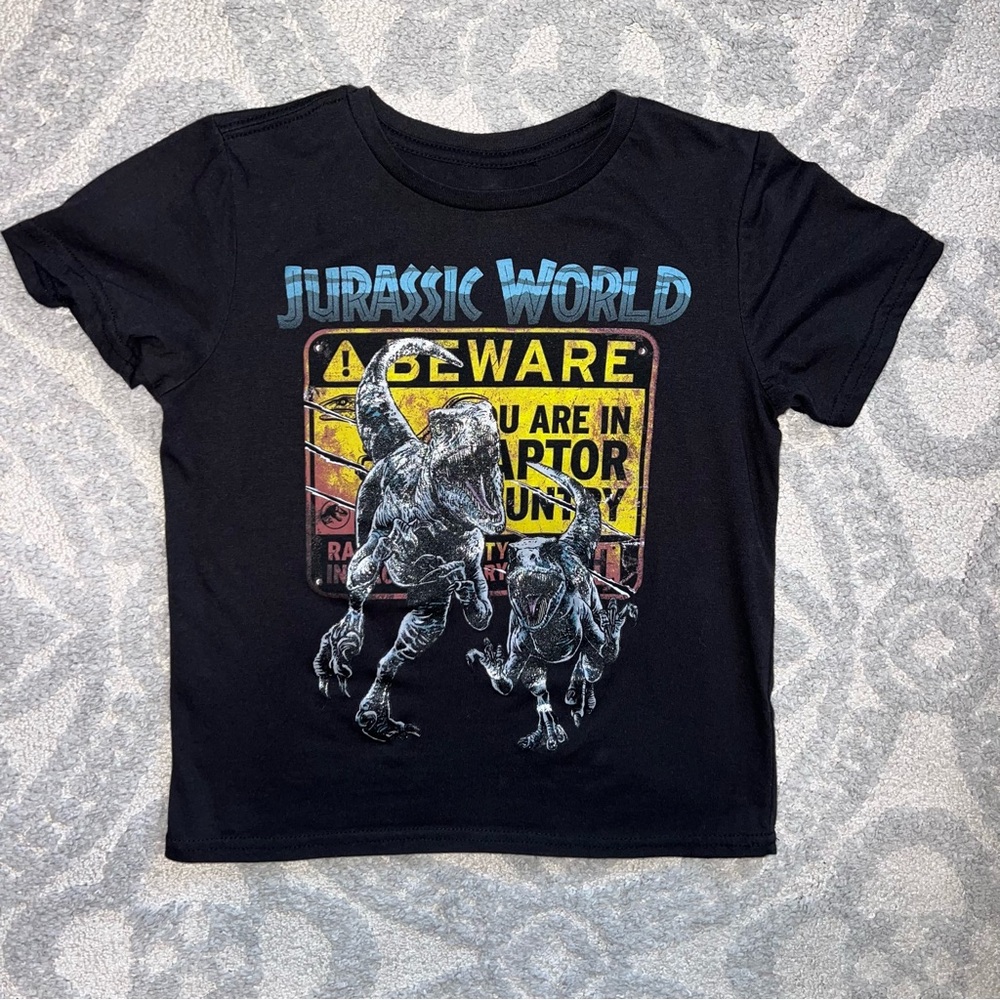 Jurassic World Raptor Alert Kids T-Shirt - Black